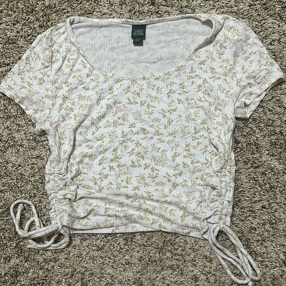 floral crop top